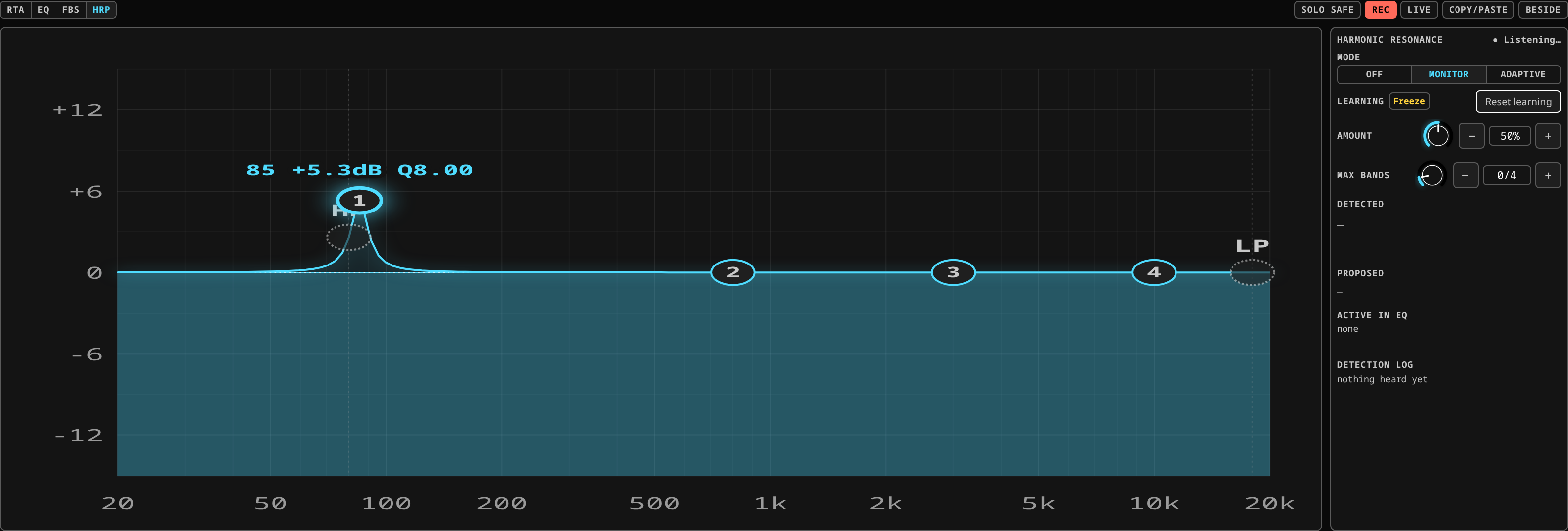 Layouts, Processing, EQ, HRP