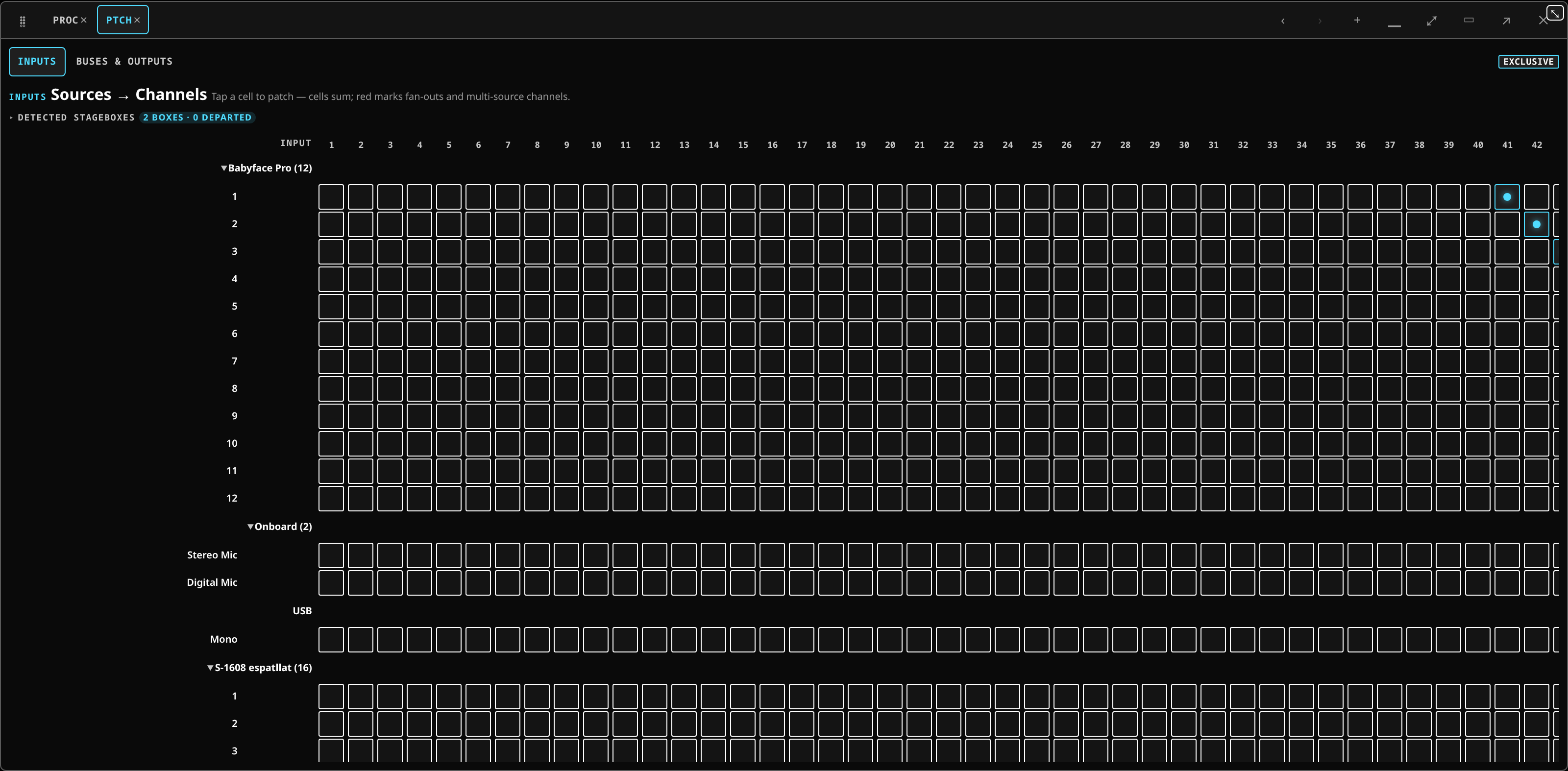 Patch, Patchbay, Inputs